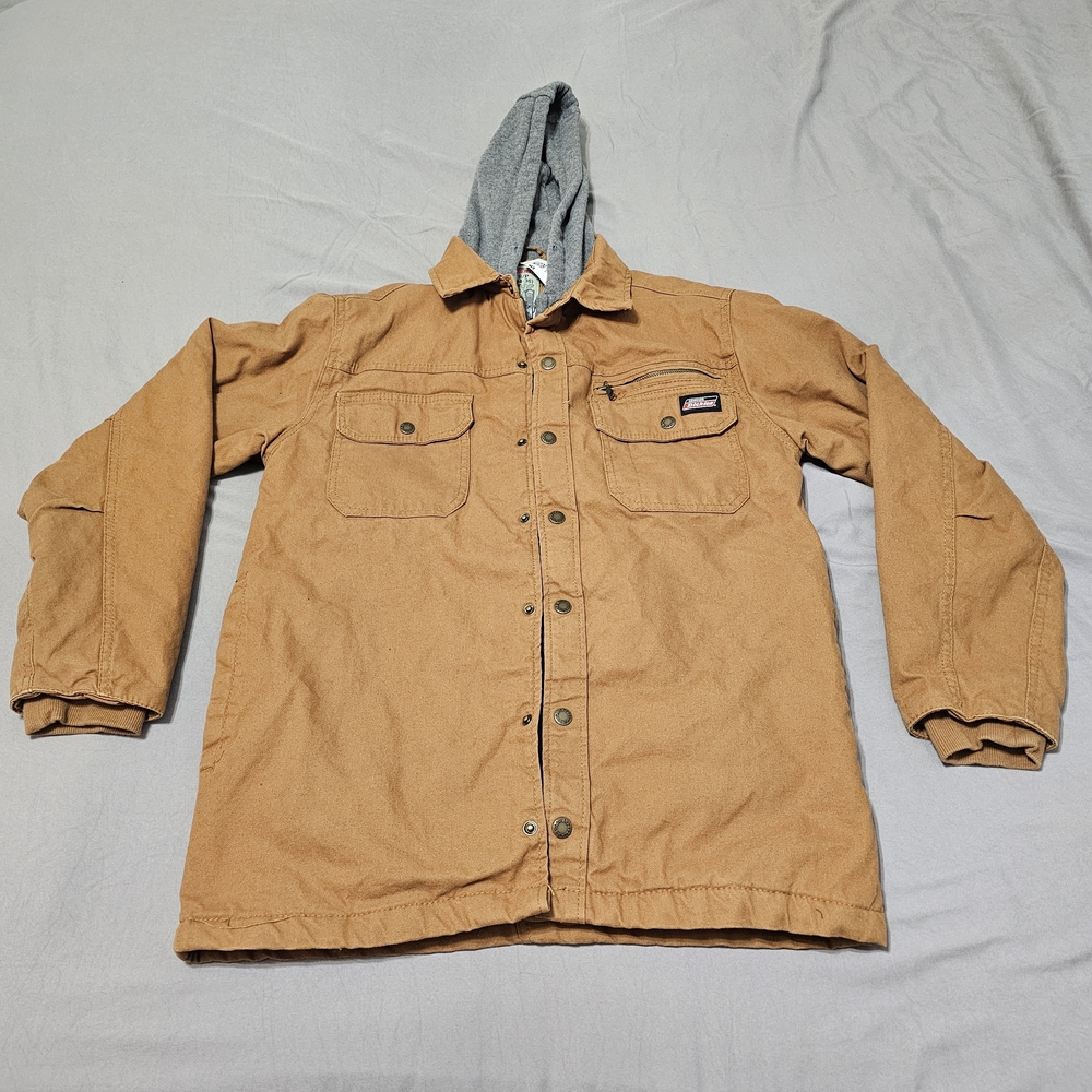 Dickies Tan Jacket with Gray Hood Lining